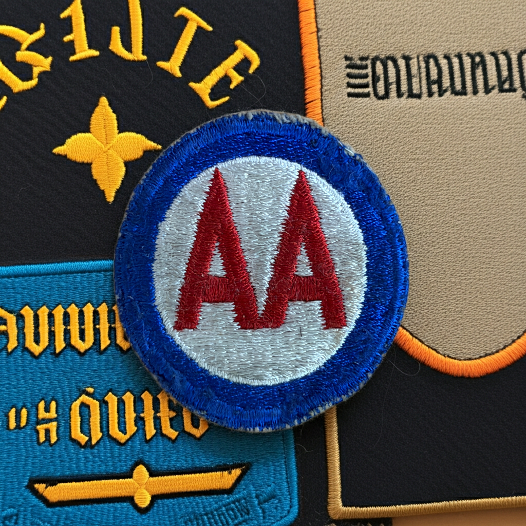 Authentic WWII U.S. Army Anti-Aircraft Command or Third Army "AA" Patch