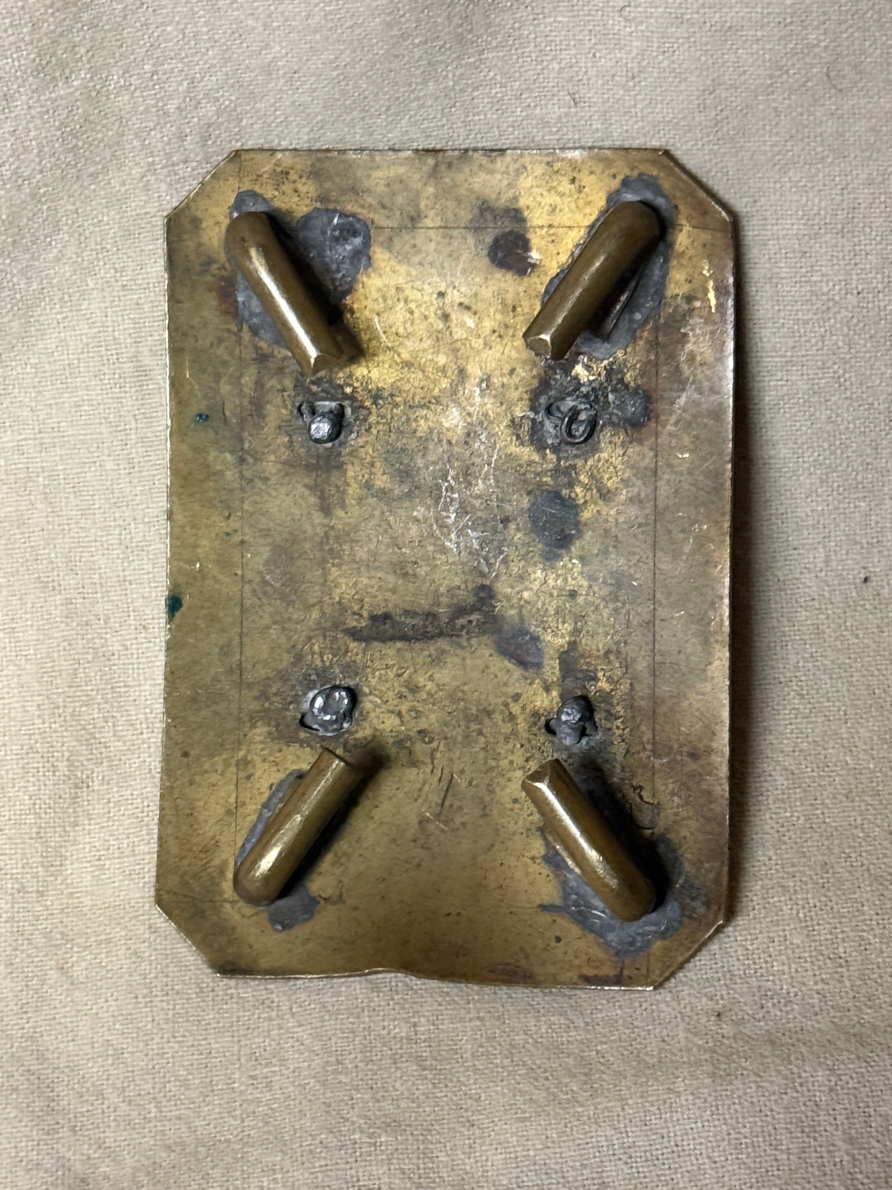 Authentic 71st NY State Militia Shoulder Belt Plate - Spanish-American War Era Relic (c. 1870s-1890s)