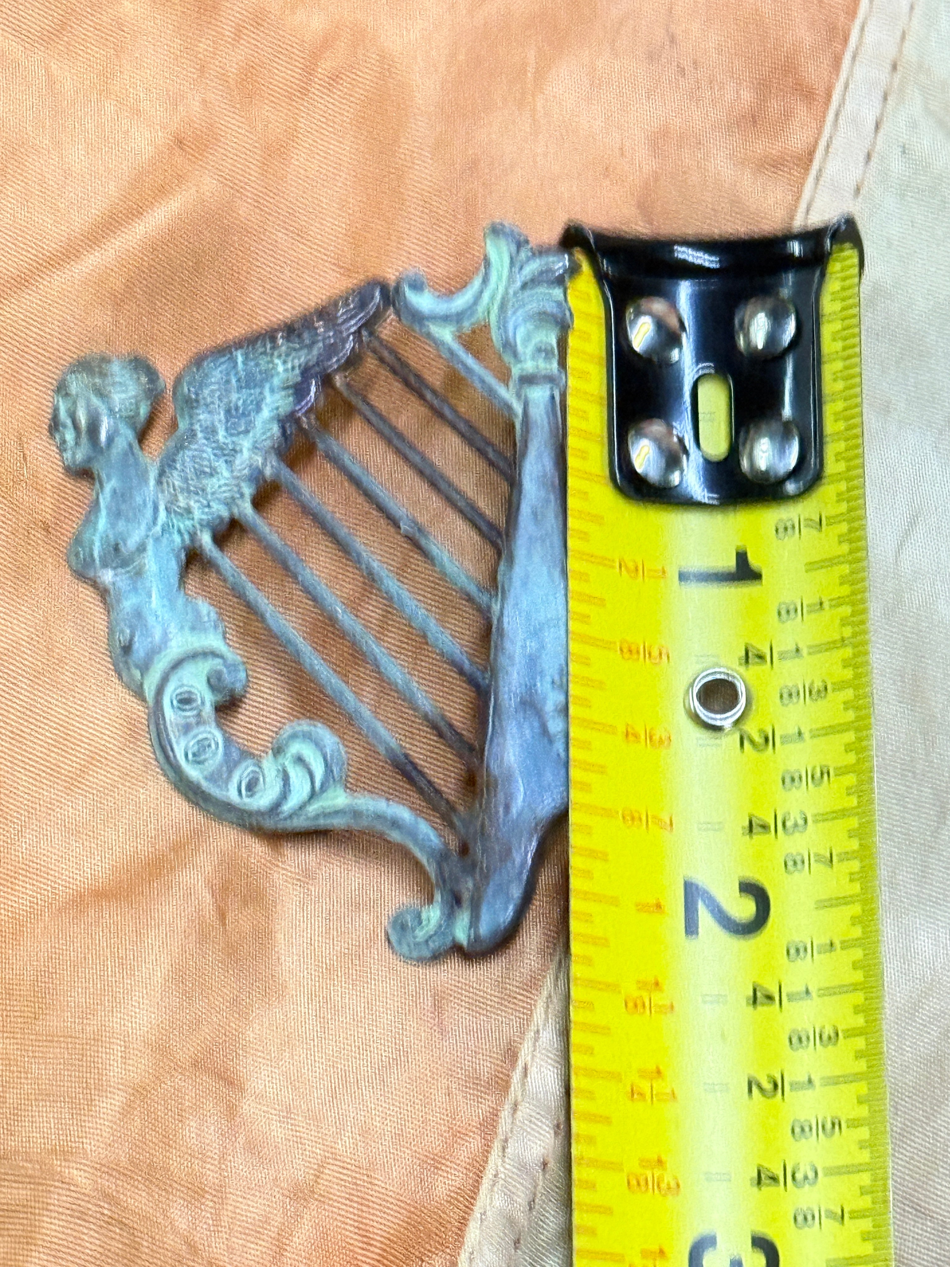 RARE Authentic Civil War Union 69th NY Irish Brigade "Harp of Erin" Kepi Badge Insignia Relic