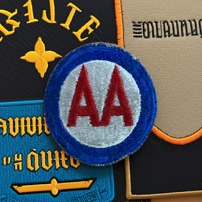 Authentic WWII U.S. Army Anti-Aircraft Command or Third Army "AA" Patch