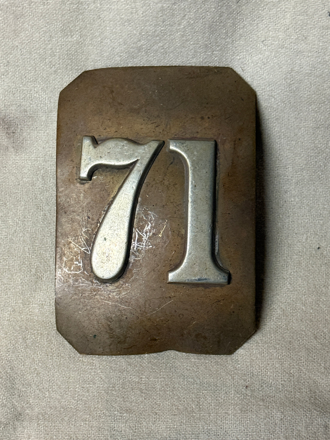 Authentic 71st NY State Militia Shoulder Belt Plate - Spanish-American War Era Relic (c. 1870s-1890s)