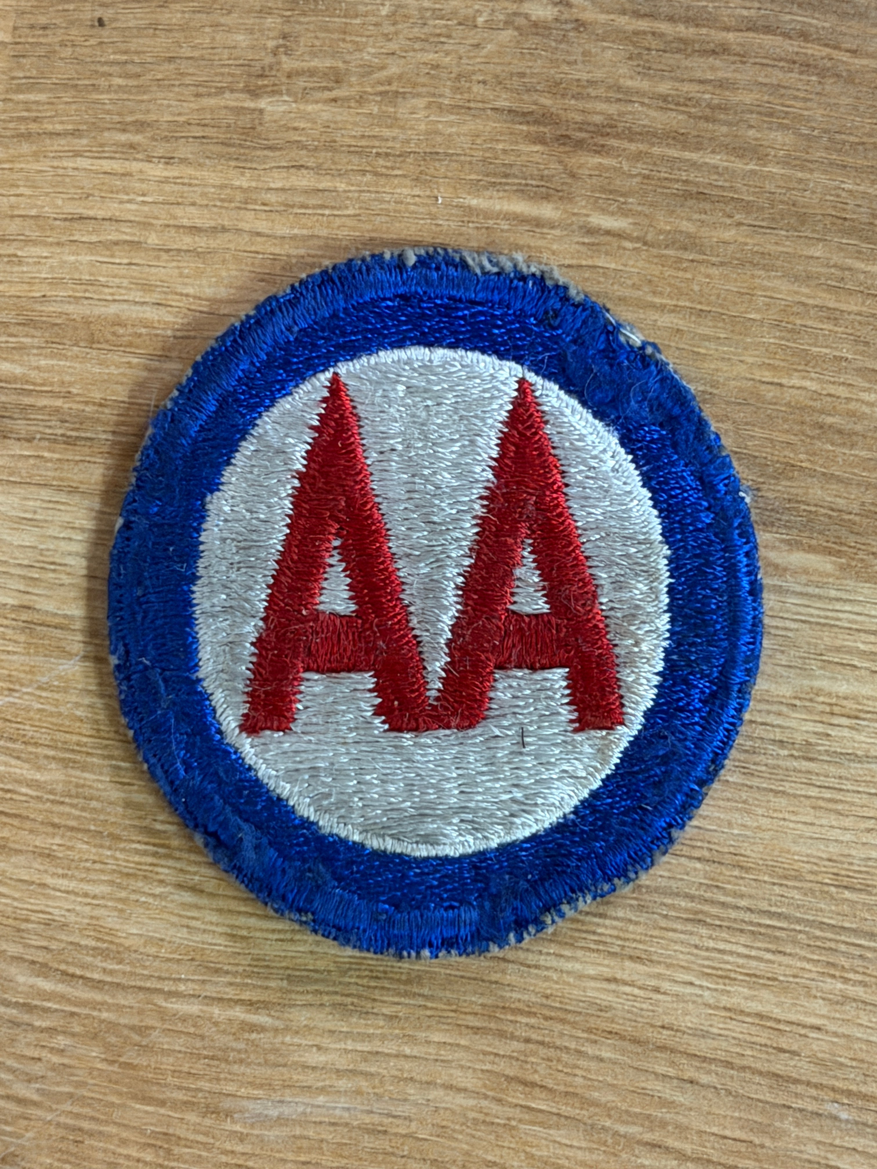Authentic WWII U.S. Army Anti-Aircraft Command or Third Army "AA" Patch