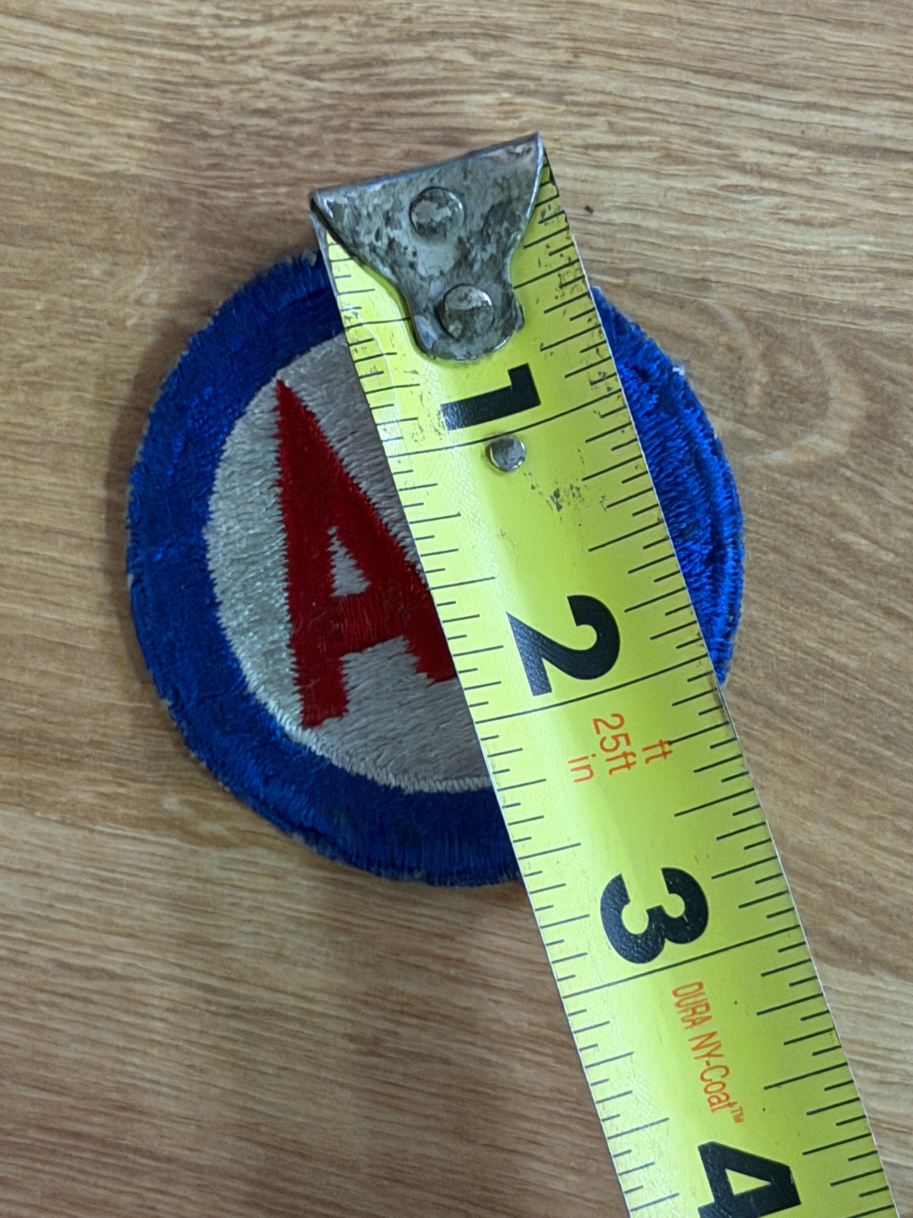 Authentic WWII U.S. Army Anti-Aircraft Command or Third Army "AA" Patch