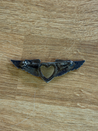 Vintage WWII Sterling Silver "Hap Arnold Wings" Sweetheart Pin