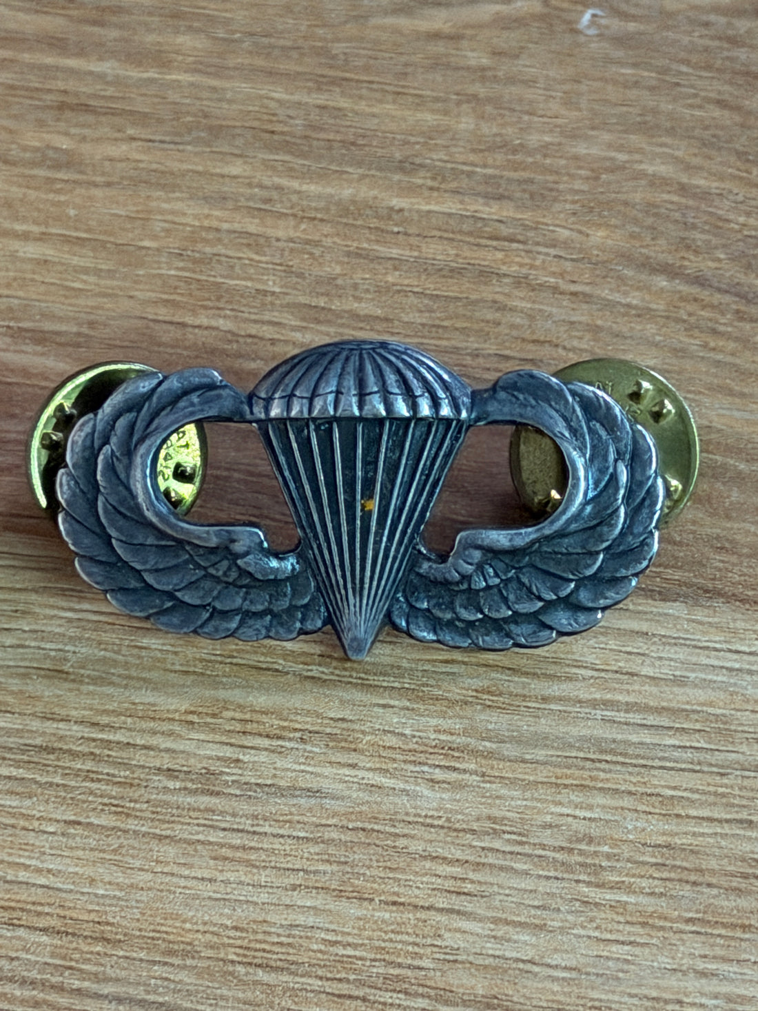 U.S. Army Basic Parachutist Badge "Jump Wings" - S-21 GI Marked (Vietnam Era)