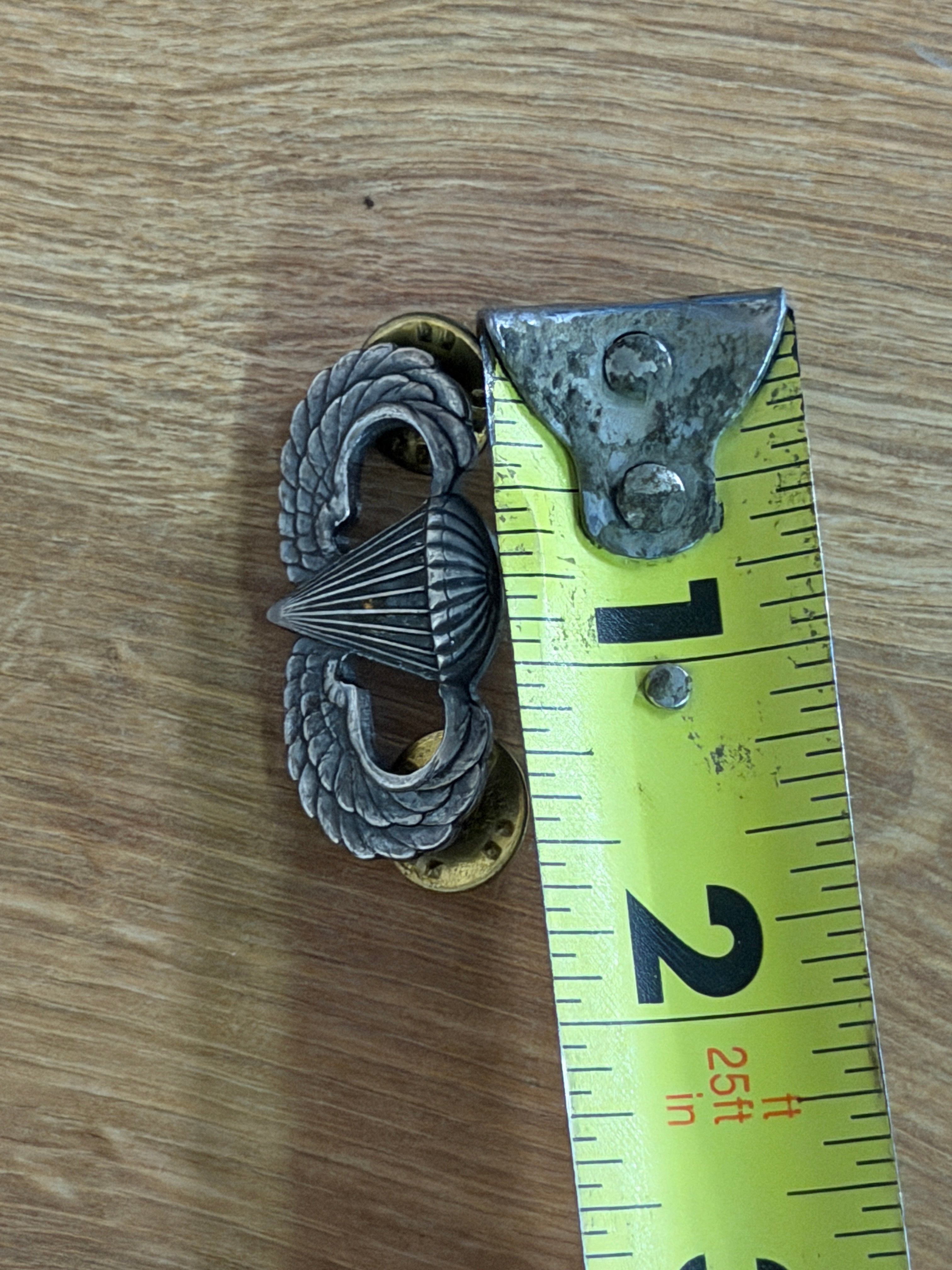U.S. Army Basic Parachutist Badge "Jump Wings" - S-21 GI Marked (Vietnam Era)