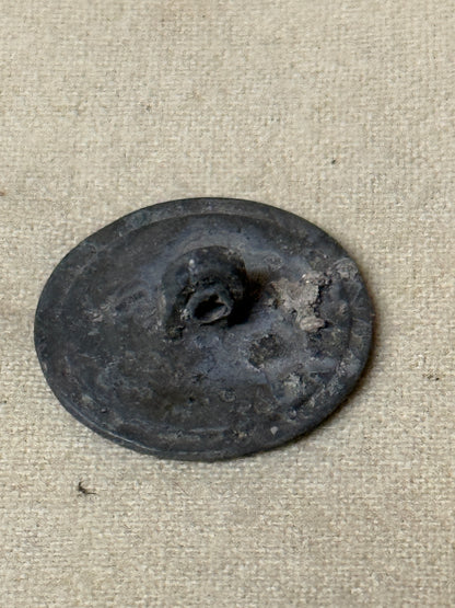 RARE Authentic Revolutionary War Continental Army "USA" Script Pewter Coat Button - Circa 1777-1784 (Excavated Relic)